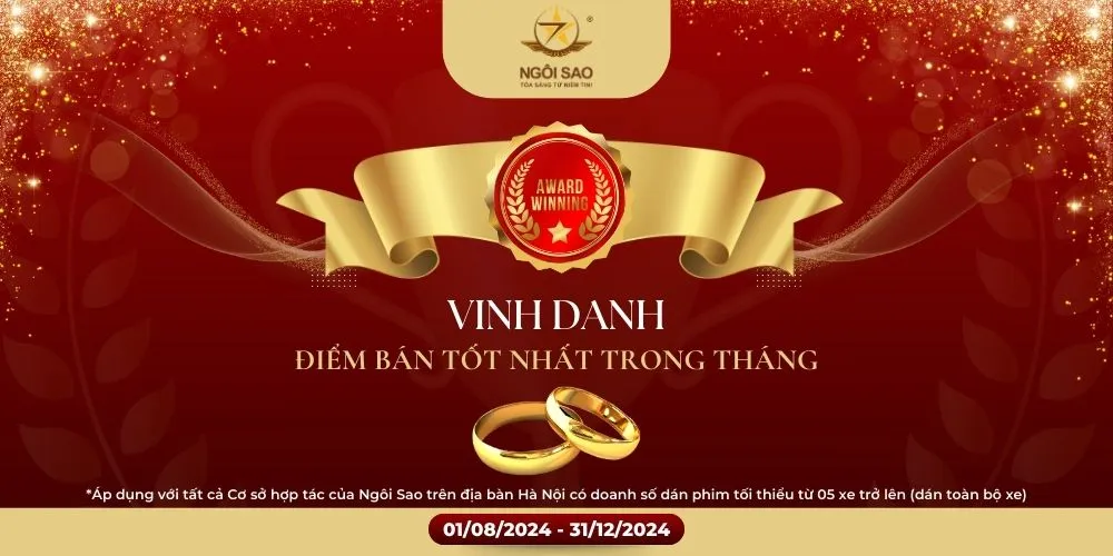 CHƯƠNG TRÌNH “VINH DANH ĐIỂM BÁN TỐT NHẤT TRONG THÁNG” 2024